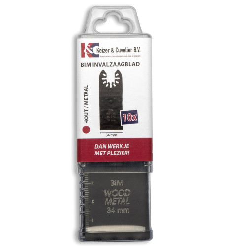 Multitool Invalzaagblad BiMetal 34x40mm OB 10
