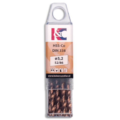 HSS Splitpoint IJzerboor 5.2mm Cobalt