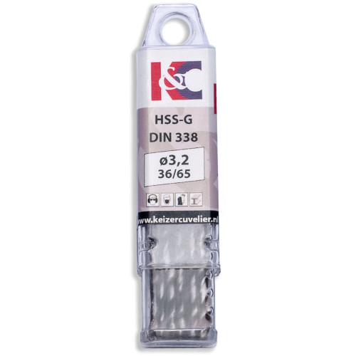 HSS Splitpoint IJzerboor 3.2mm HSS Splitpoint IJzerboor 3.2mm