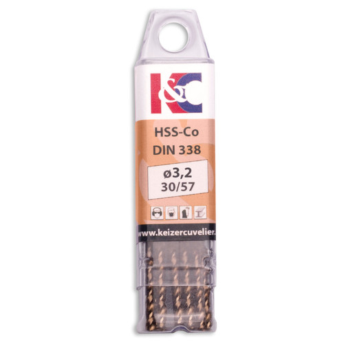 HSS Splitpoint IJzerboor 3.2mm Cobalt