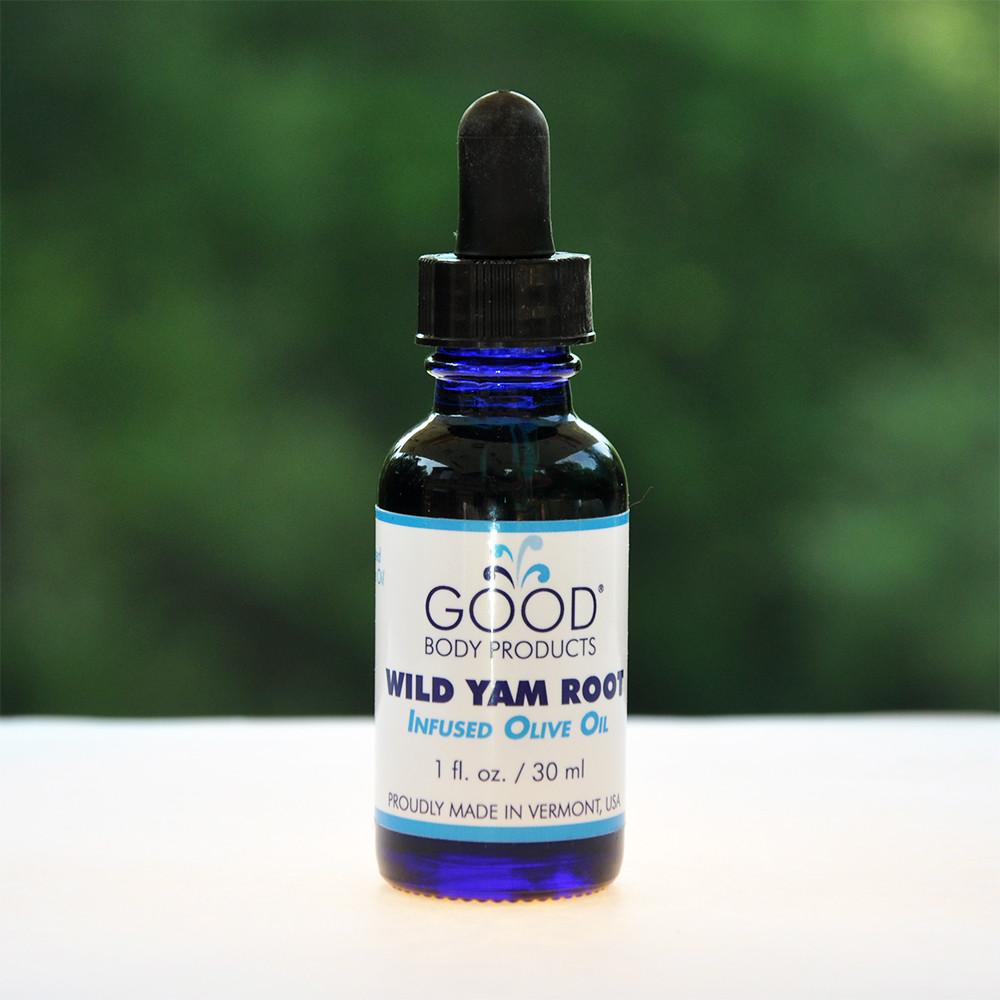 Good Body Products' WILD YAM ROOT-infused Olive Oil (Organic)