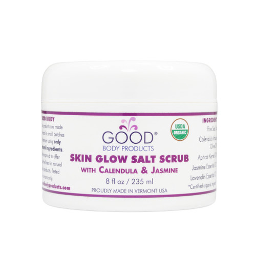 SKIN GLOW SALT SCRUB with Calendula & Lemon Balm
