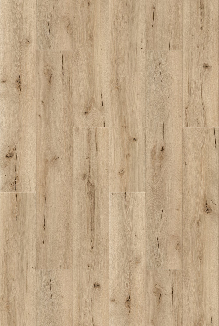TAS Flooring Axiom Collection: White Haven AC3 Rated 7.75" x 48" Waterproof Laminate Flooring (10 mm Overall Thickness with 2.0 mm Attached IXPE Pad)