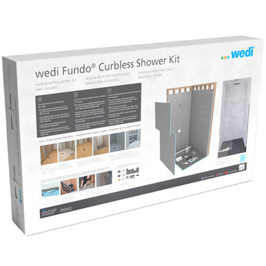 Wedi Fundo Ligno Curbless Shower Kit