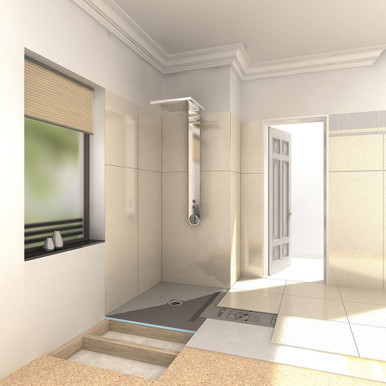 Wedi Fundo Ligno Curbless Shower Kit