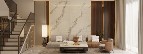 Montaj Statuary Extra Polished 3CM Quartz 126"x63"