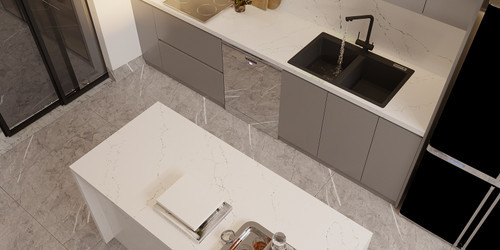Montaj Venatino Ava Polished 3CM Quartz 126"x63"