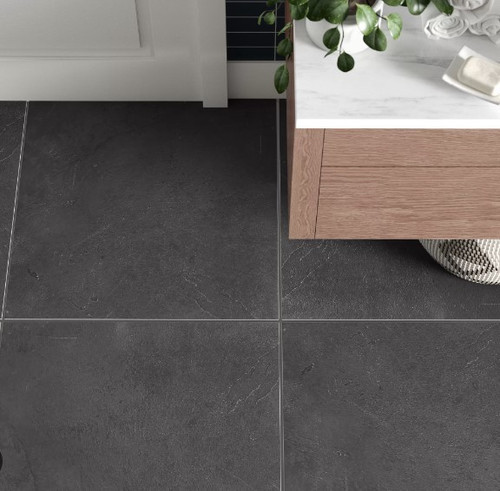 Brazilian Black 24x24 Slate Tile