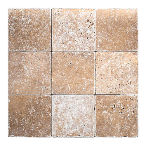 Noce Premium Travertine 4×4 Tumbled