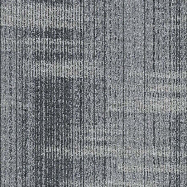 TAS Flooring Bandwidth Collection: Silver Lining 18 oz Nylon 19.7" x 19.7" Commercial Carpet Tile