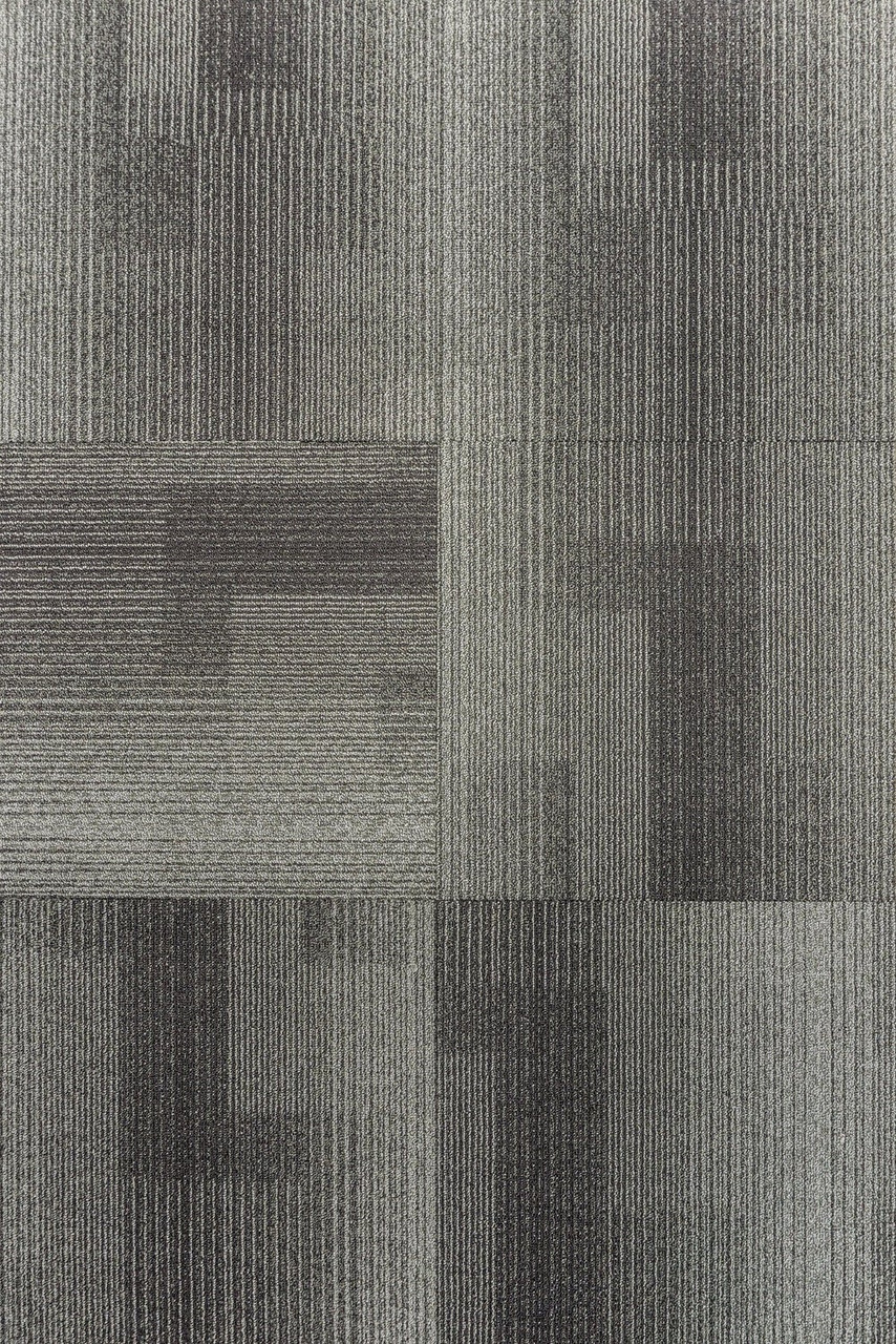 TAS Flooring Development Collection: Gunmetal 18 oz Polypropylene 19.7" x 19.7" Commercial Carpet Tile