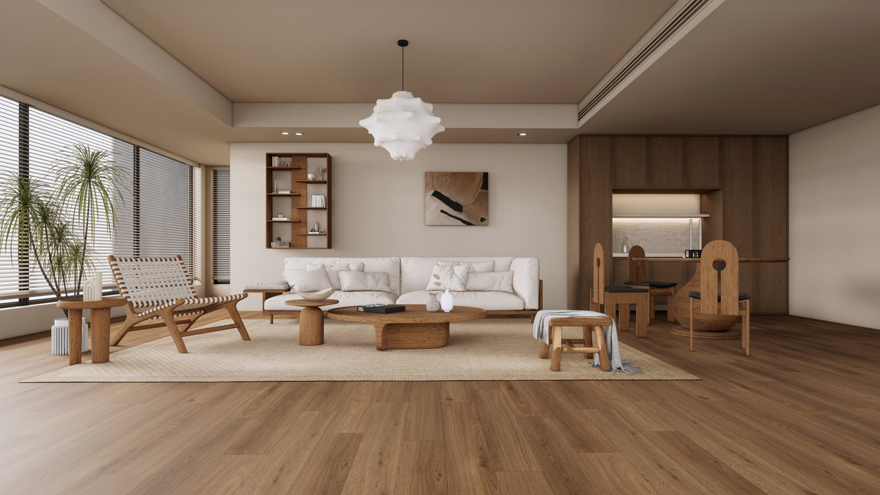TAS Flooring Axiom Collection: Repose AC3 Rated 7.75" x 48" Waterproof Laminate Flooring (10 mm Overall Thickness with 2.0 mm Attached IXPE Pad)