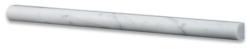 Ocean White Polished  3/4"x12" Pencil Liner Marble