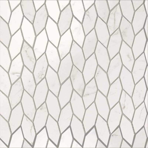 Marvel Stone Carrara Pure Twist Mosaics Lapp/Matte Mix