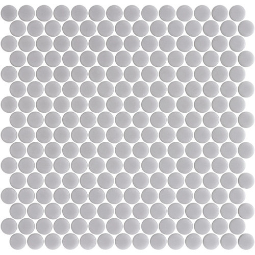 Onix Penny Round Smooth Grey Shiny