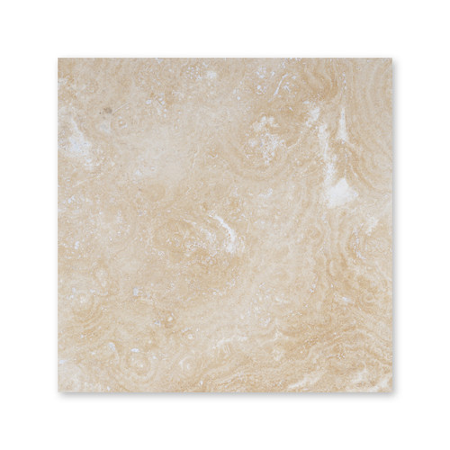 Ivory Premium Travertine 16×16 Filled/ Honed
