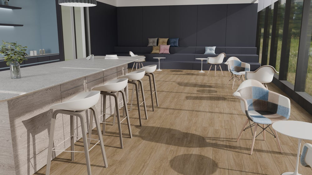TAS Flooring EverEco Collection: Oriel Plank 7" x 48" PVC-Free Resilient Flooring