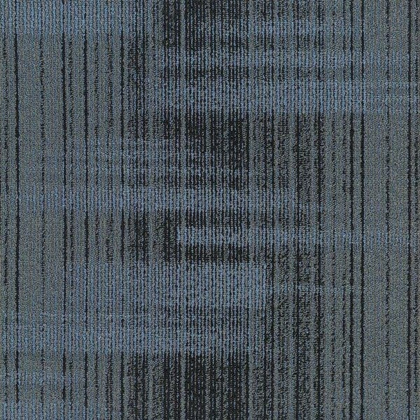 TAS Flooring Bandwidth Collection: Commodore Blue 18 oz Nylon 19.7" x 19.7" Commercial Carpet Tile