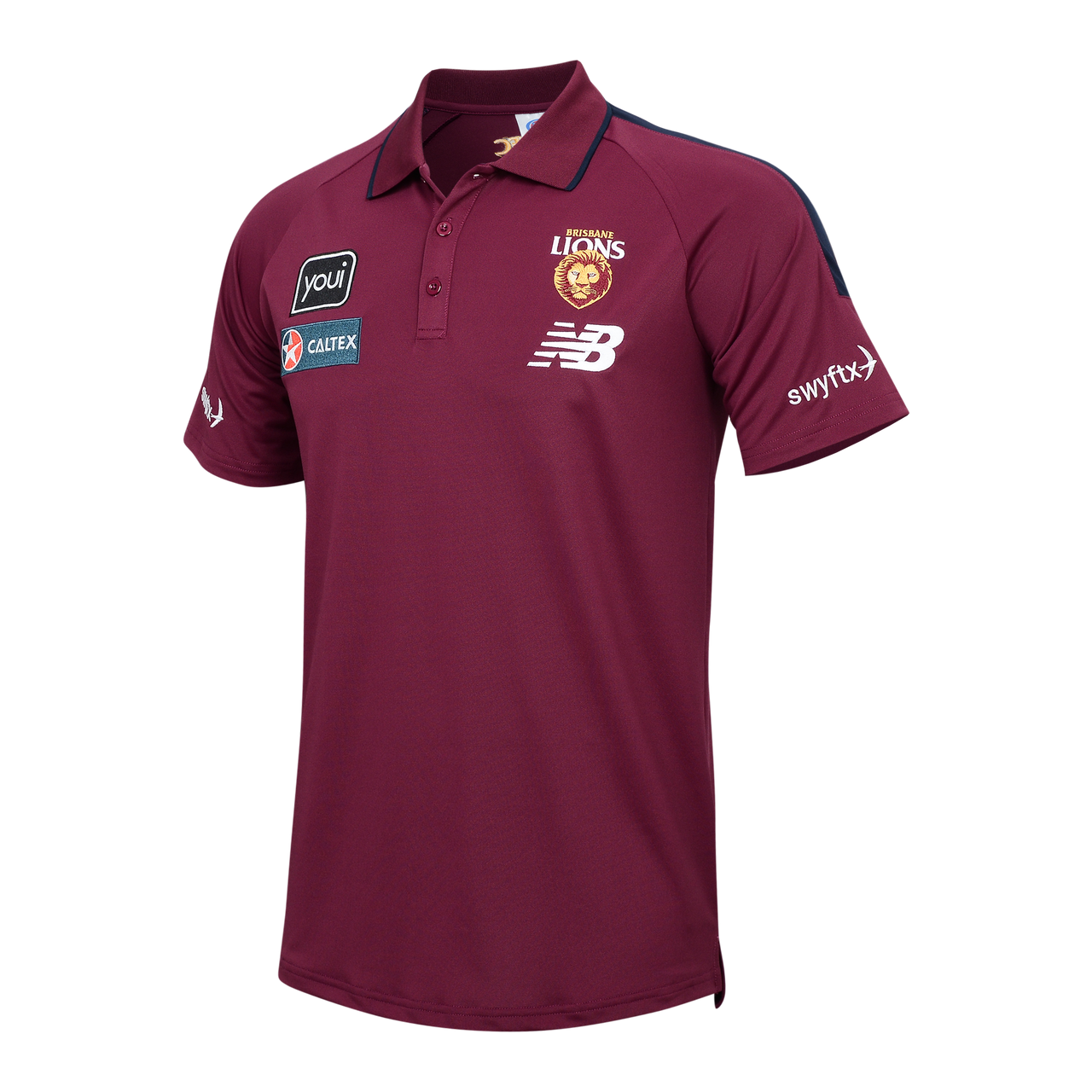 2024 AFL Media Polo Mens Lions Shop Brisbane Lions