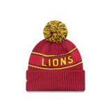 New Era Maroon Beanie with Pom