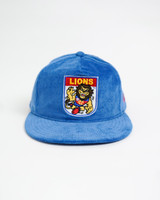 New Era Light Blue Golfer Cap with Retro Lion Mascot