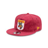 New Era Maroon Corduroy Golfer Cap with Retro Bears Mascot