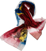 Brisbane Lions Twill Scarf designed by Deb Matthews