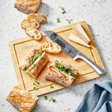 2025 AFL Premiers Baccarat Damashiro Santoku Knife & Board Set 2025 AFL Premiers Baccarat Damashiro Santoku Knife & Board Set