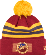 New Era Maroon Knit Badge Beanie