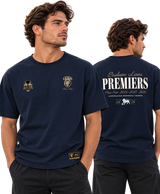 2026 AFL Premiers Three Peat Unisex Tee  - Navy