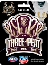 2026 AFL Premiers Three Peat Logo Car Badge