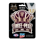 2026 AFL Premiers Three Peat Logo Car Badge