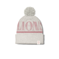 Merino Wool Cream Two Tone Beanie