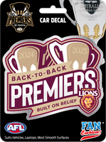 2025 AFL Premiers Back-to-Back Limited Edition Car Badge 2025 AFL Premiers Back-to-Back Limited Edition Car Badge