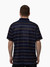 Mens Striped Performance Polo