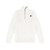 Mens 1/2 Zip White Marle Fleece
