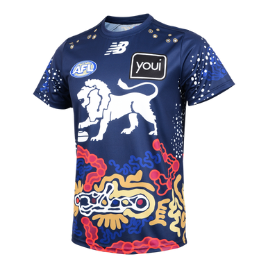 2025 AFL Warm Up Tee Lions Shop Brisbane Lions