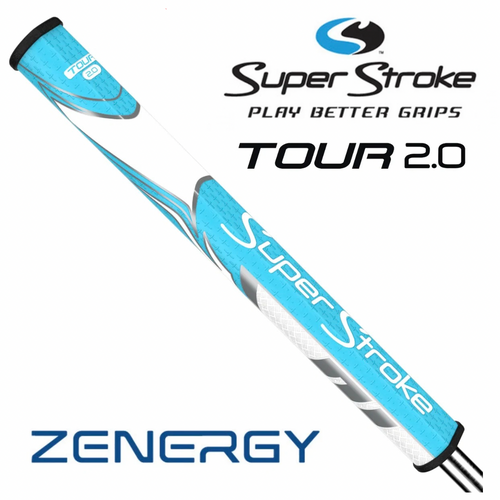 SuperStroke Zenergy Tour 2.0 Putter Grip - Sky Blue