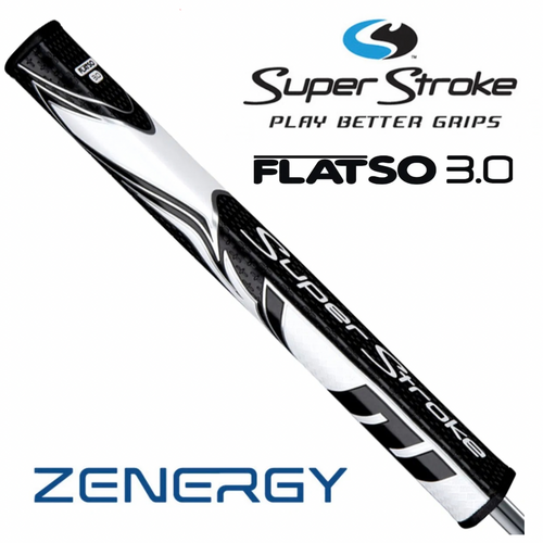 SuperStroke Zenergy Flatso 3.0 Putter Grip - Black/White