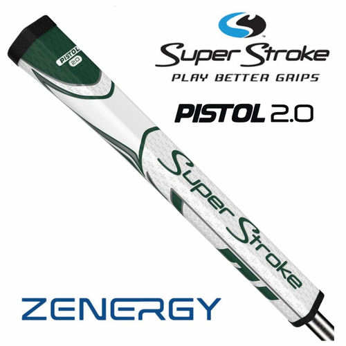 SuperStroke Zenergy Pistol GT 2.0 Putter Grip - White/Green