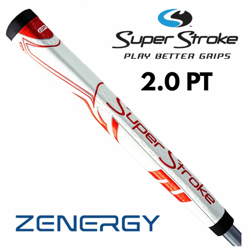 SuperStroke Zenergy 2.0 PT Putter Grip - White/Red