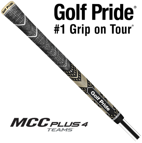 Golf Pride MCC Plus4 Teams Midsize Grip - Black/Gold