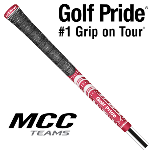 Golf Pride MCC Teams Standard Grip - Dark Red/White