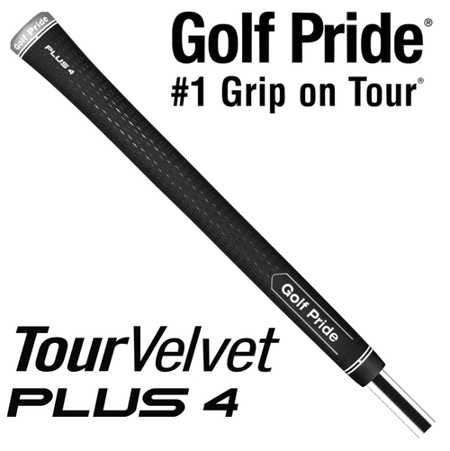 Golf Pride Tour Velvet Plus4 Midsize Grip - Black