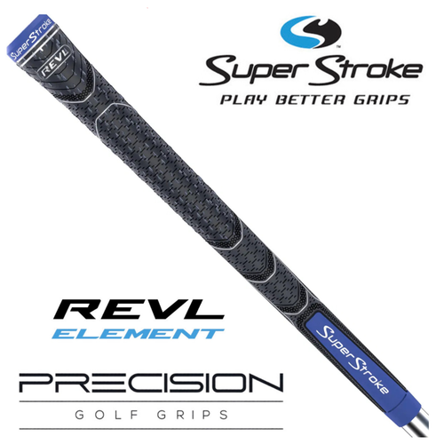 SuperStroke REVL Element .60R Standard Grip – Grey/Blue