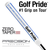 Golf Pride Zero Taper Putter Grip - Blue/White