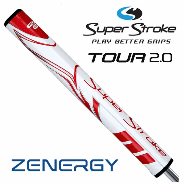 SuperStroke Zenergy Tour 2.0 Putter Grip - White/Red