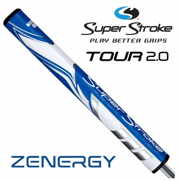 SuperStroke Zenergy Tour 2.0 Putter Grip - Blue/White