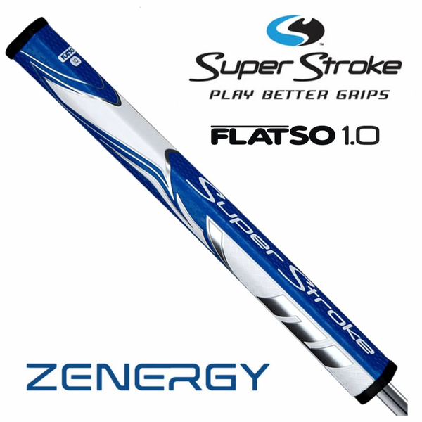 SuperStroke Zenergy Flatso 1.0 Putter Grip - Blue/White