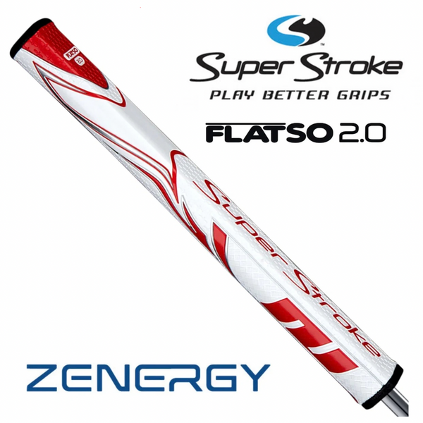 SuperStroke Zenergy Flatso 2.0 Putter Grip - White/Red